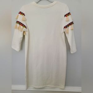 White Pompom mini dress never worn